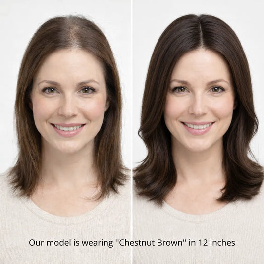 7" x 7.5" Premium Human Hair Topper