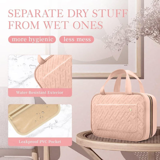 🔥 Toiletry Bag For Women With Hanging Hook