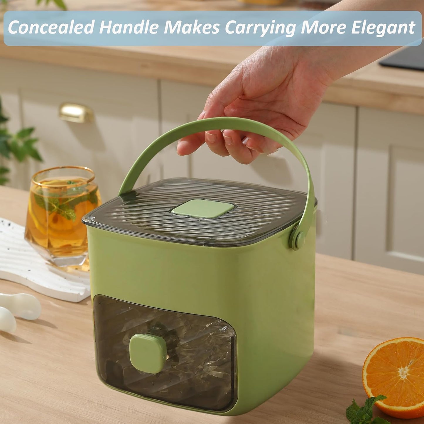 ❄️ Summer Best-Seller 🧊 ice cube tray with lid and storage bin
