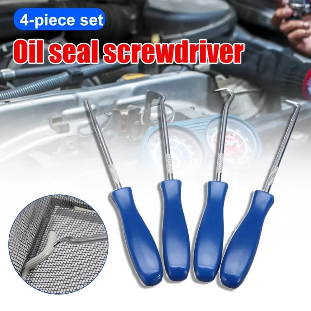 🔧 4-Piece 135mm Car Oil Seal Screwdrivers Set