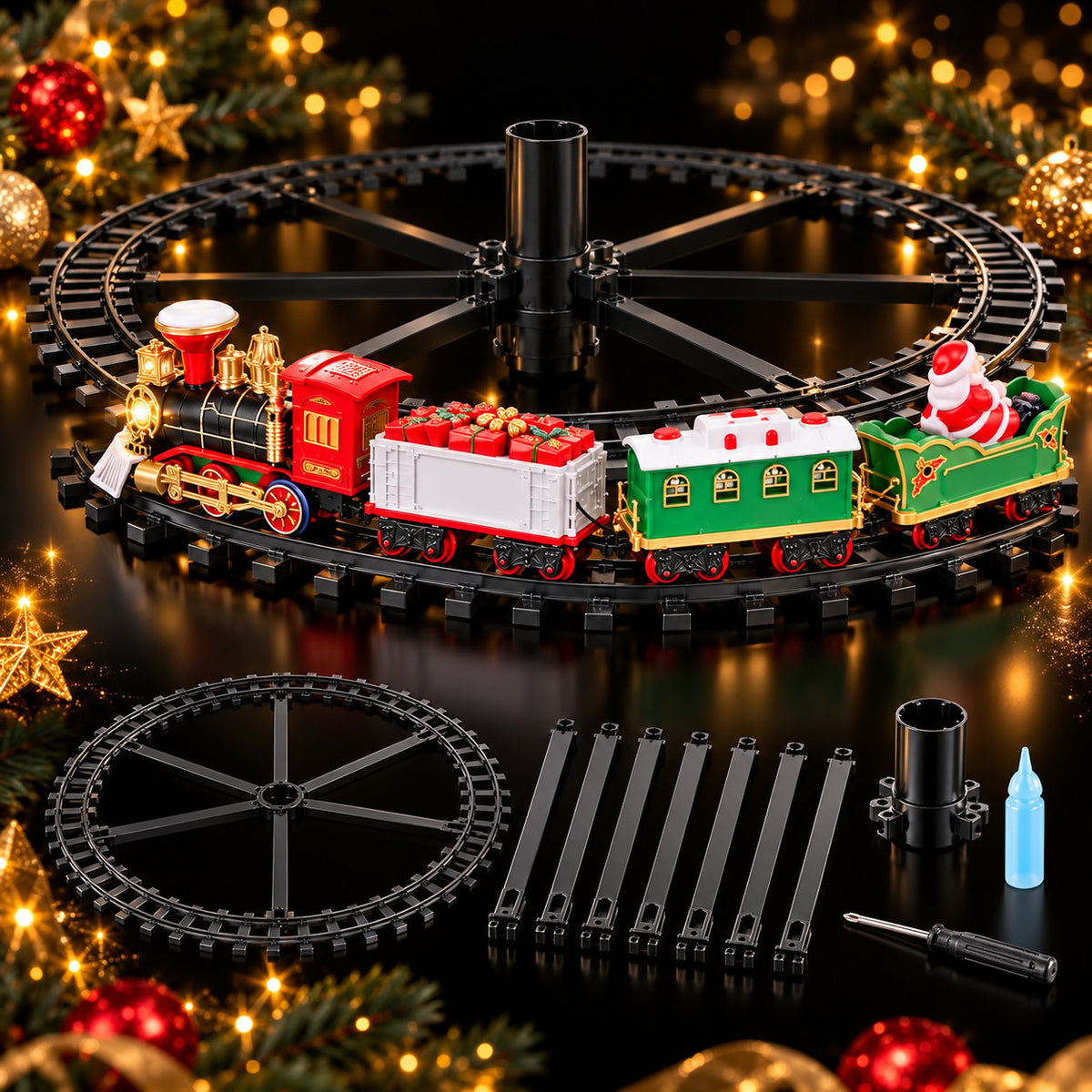 ✨Xmas Tree Hanging Loop Rail Train Ornament  Ideal for Family Christmas Tree Decor & Kids Holiday Gift