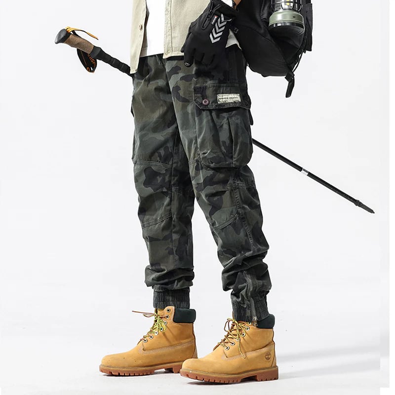 🪖 2026 Sale — Over 52,000 Sold! 🌲 Men's Camouflage Cuffed Casual Cargo Pants – Rugged Jogger Fit 🎒