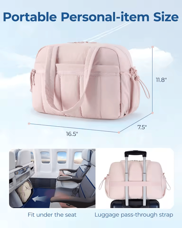 🔥Free Shiping🔥Waterproof Travel Duffel Gym Bag for Women with Wet Pocket | Versatile Carry-On Weekender & Cabin Bag