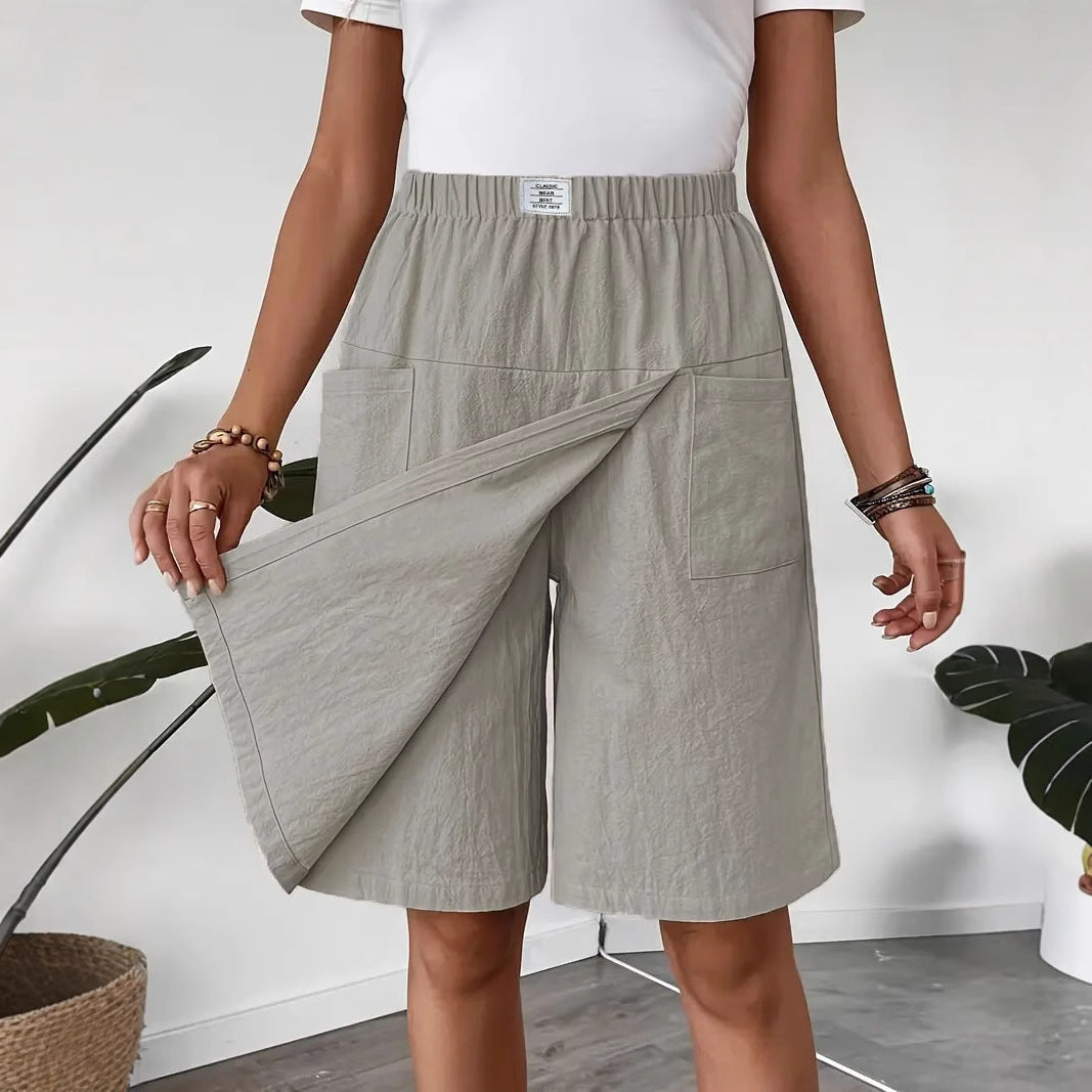 🩴Hot sale 50% off🩳Women's Casual Elastic Waist Wrap Skort