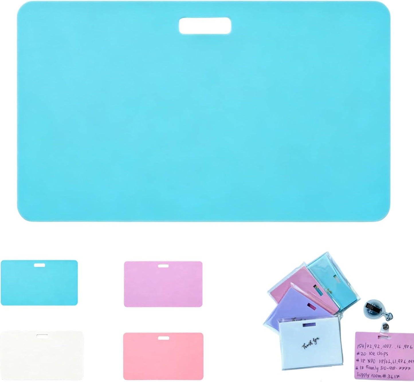 🩺Erasable Badge Note | Dual-Side Writable, Fade-Proof & No Blur (🖊Write. Wipe. Repeat.) 🎁Free Badge Clip Included📋