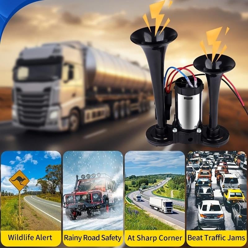 Horn Kit with Air Compressor