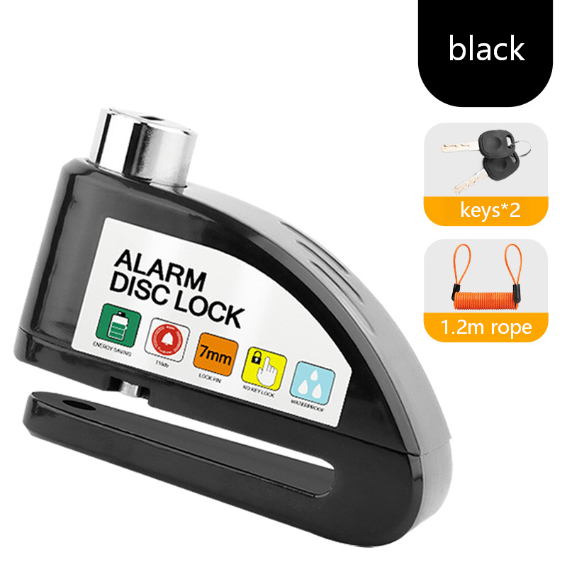 🛡️ Motorcycle Disc Brake Lock Alarm | 110dB Anti-Theft Security