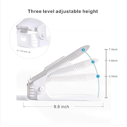 👟Adjustable Double Layer Stack Shoe Holder ,Transform Your Closet!