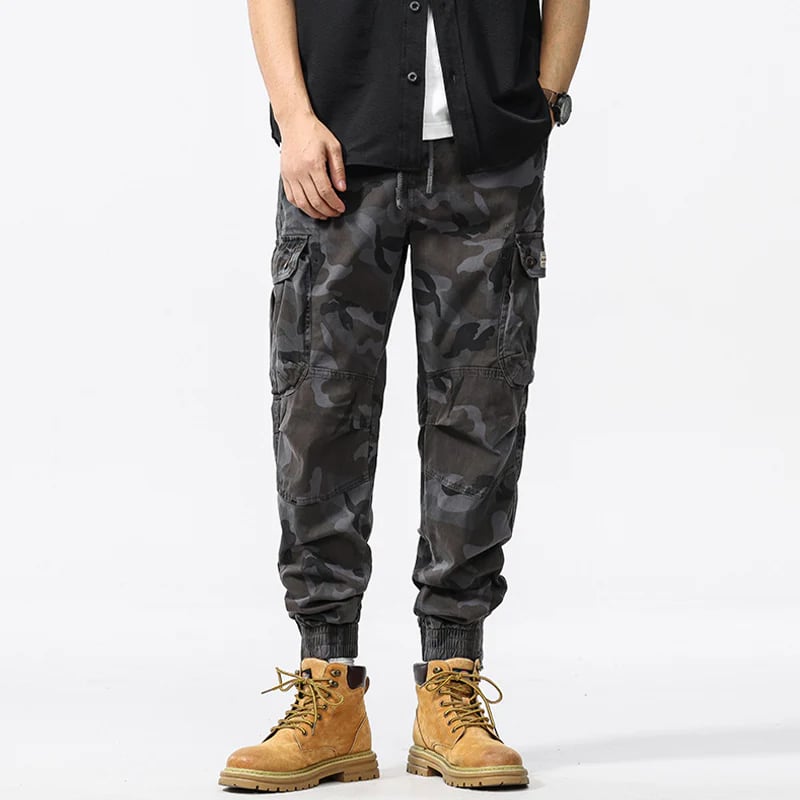 🪖 2026 Sale — Over 52,000 Sold! 🌲 Men's Camouflage Cuffed Casual Cargo Pants – Rugged Jogger Fit 🎒