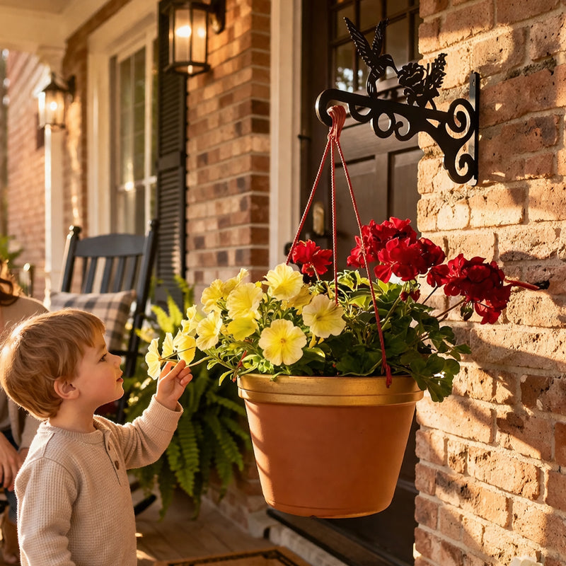 ✨-🐦 Hummingbird Hanging Plant Basket — A Touch of Nature  Charm