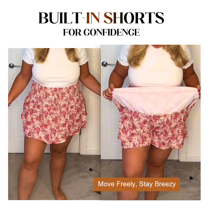 😍💕Lightweight Slimming Floral Ruffle Tiered Skirt✨