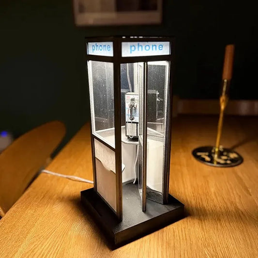 🔥Hot Sale 49% OFF - ☎️Retro Vintage Tall PhoneBooth Lamp