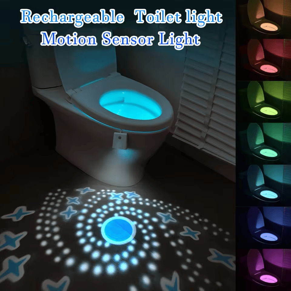 🔥Hot Sale🔥Waterproof LED Rechargeable Toilet Smart Night Light