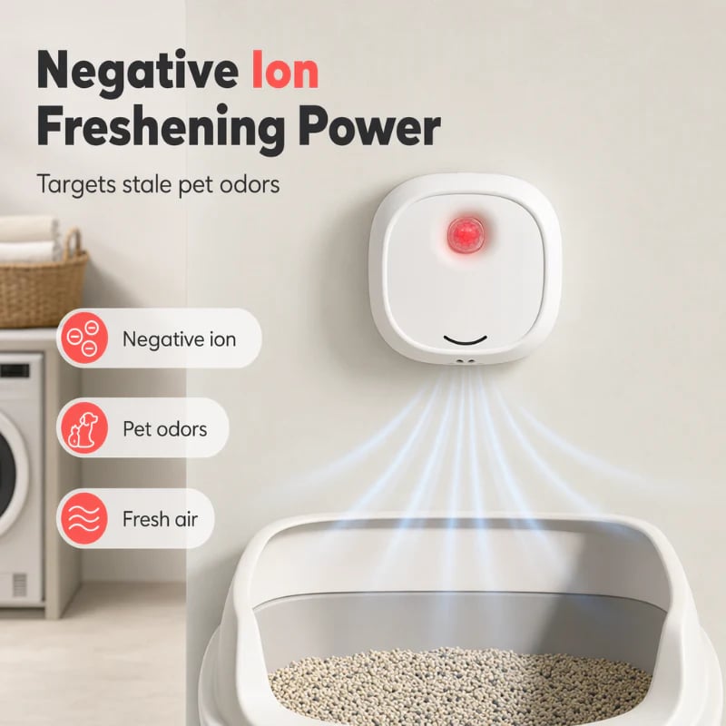 🔥Limited Time 49% OFF! 🌬️Say goodbye to unpleasant odors with it! Smart Quiet Pet Odor Eliminator