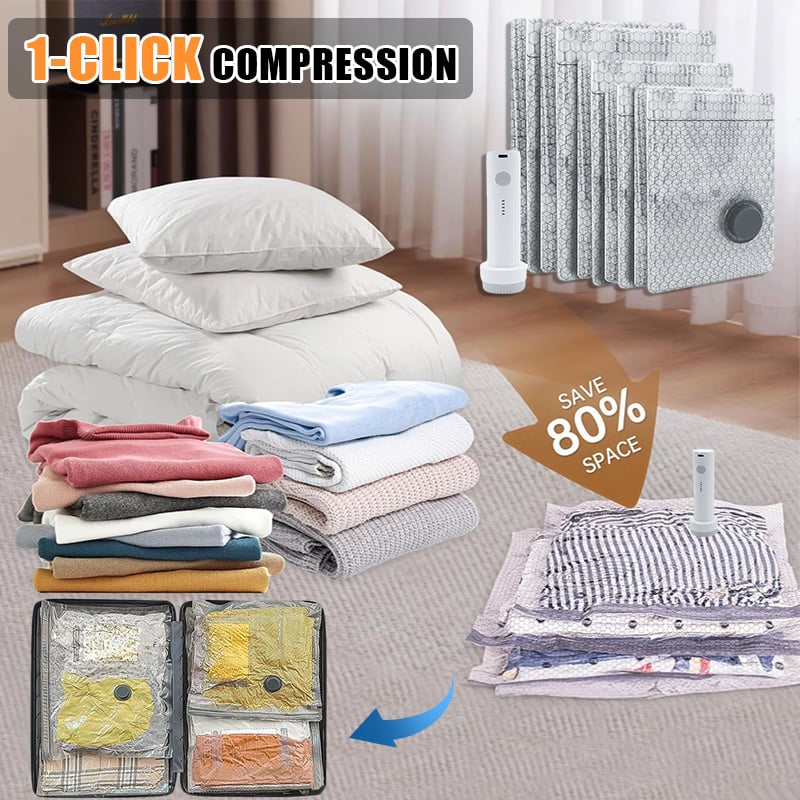 🔥Cordless Travel Vacuum Storage Bag Set