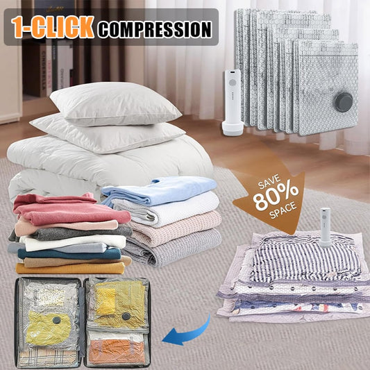 🔥Cordless Travel Vacuum Storage Bag Set