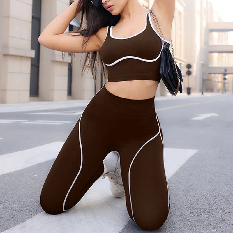 Women's High-Stretch Sports Bra & Leggings Set