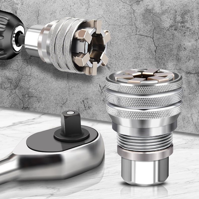 🔧Multi-function Universal Socket Wrench Tool - Universal Maintenance Tool for 3/8" Drive Ratchet Torque Wrench and Power Drill