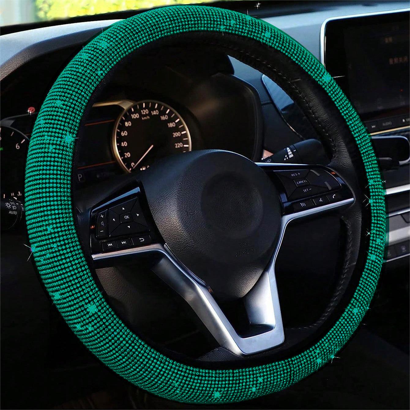 💖Bling Rhinestone Diamond Car Steering Protection