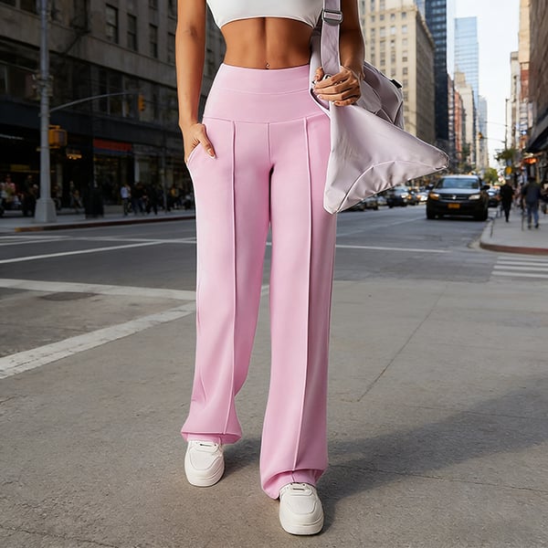 💕Women's Plain Loose Straight Leg Pants