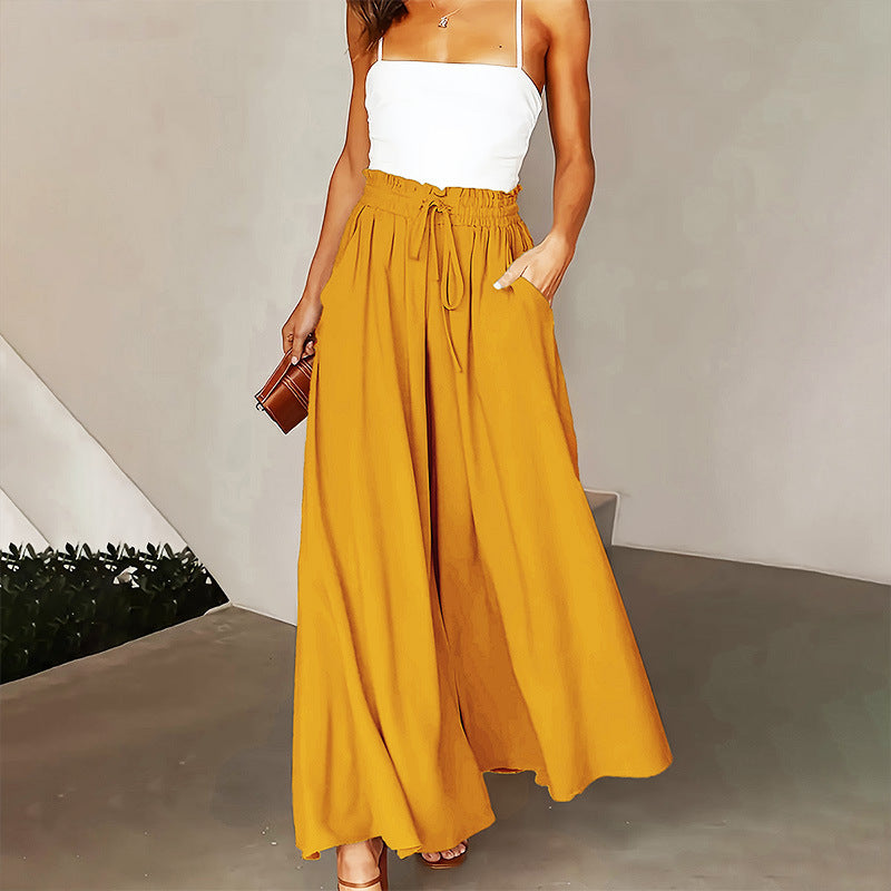 45% Off Women's High-Waisted Wide-Leg Pants