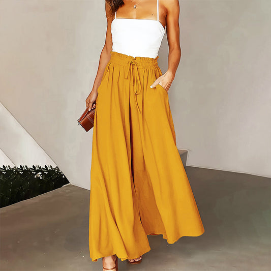 45% Off Women's High-Waisted Wide-Leg Pants