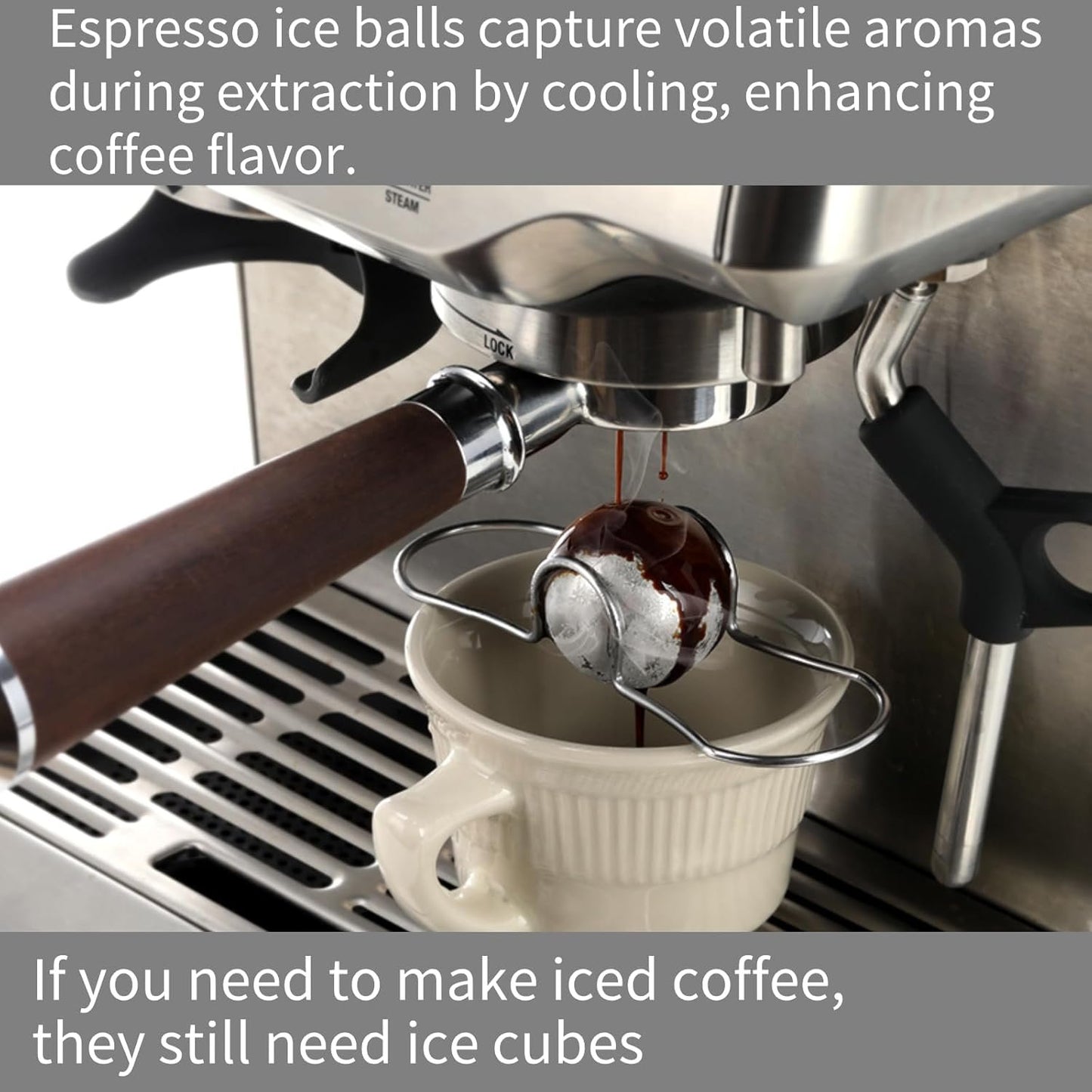 ☕❄️2026 Espresso Cooling Ball • Stainless Steel Frozen Ice Rocks for Coffee