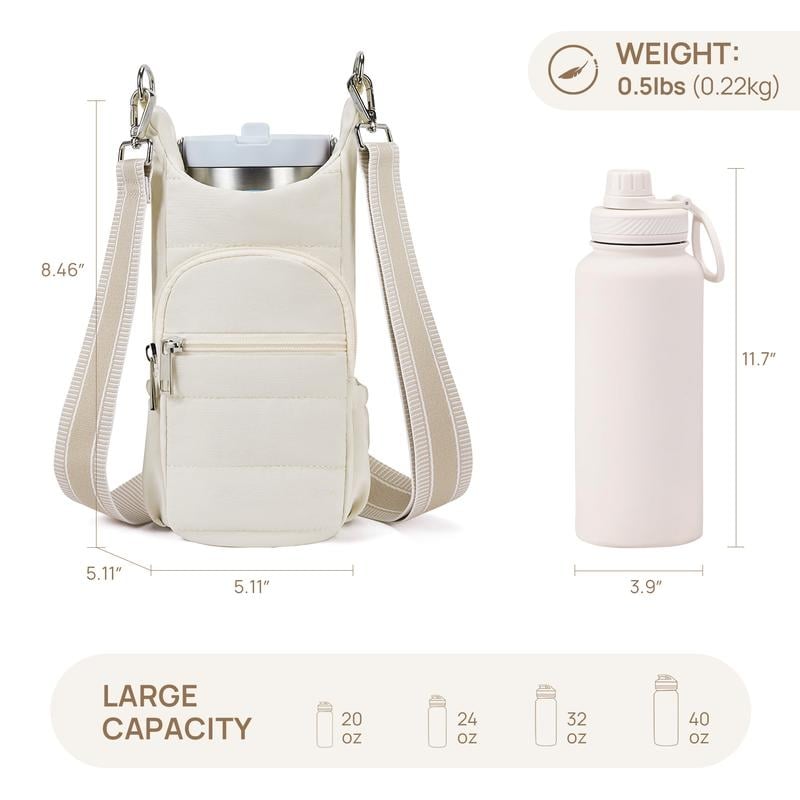 Water Bottle Carrier Crossbody Bag for Women