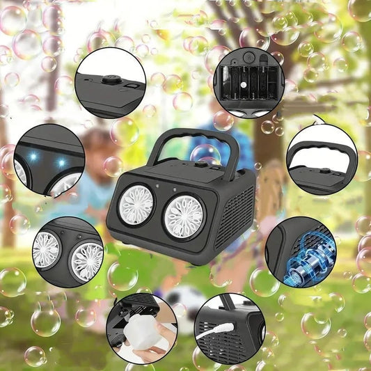 🎈[Handheld Bubble Machine]— Just one press, and the sky is filled with rainbow bubbles! 🫧🌈