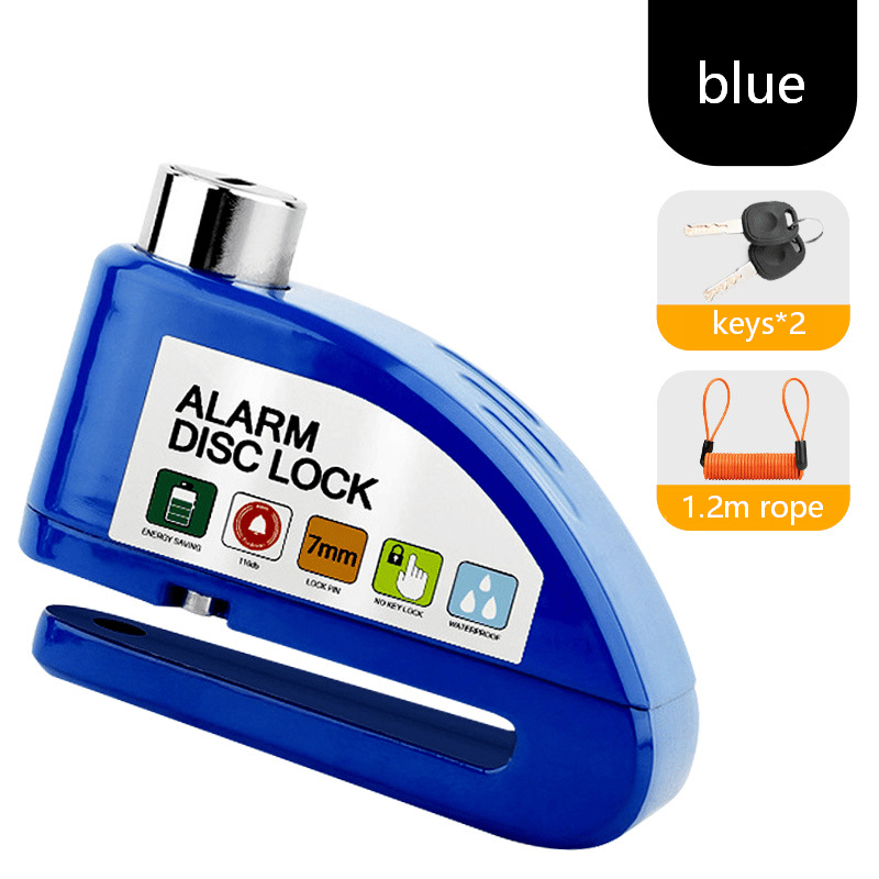 🛡️ Motorcycle Disc Brake Lock Alarm | 110dB Anti-Theft Security