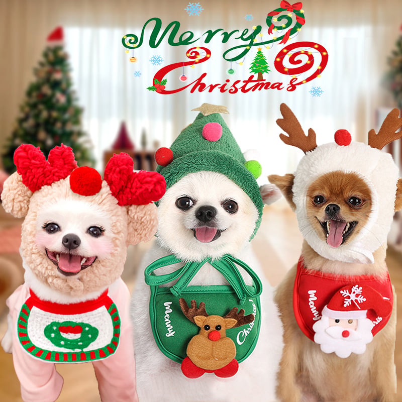 🎅🎄Cute Christmas Tree Hat with Pom-Poms