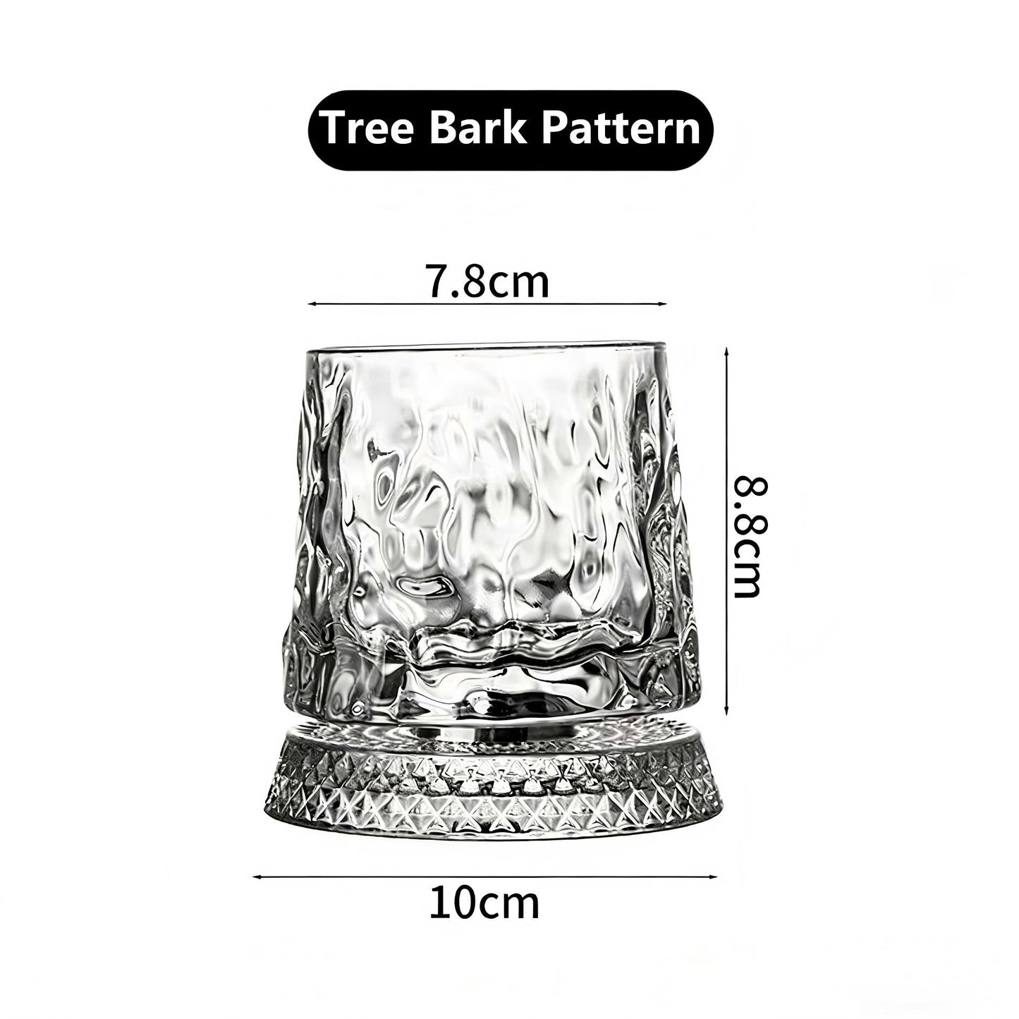 🔥Luxury 360° Spinning Crystal Glass