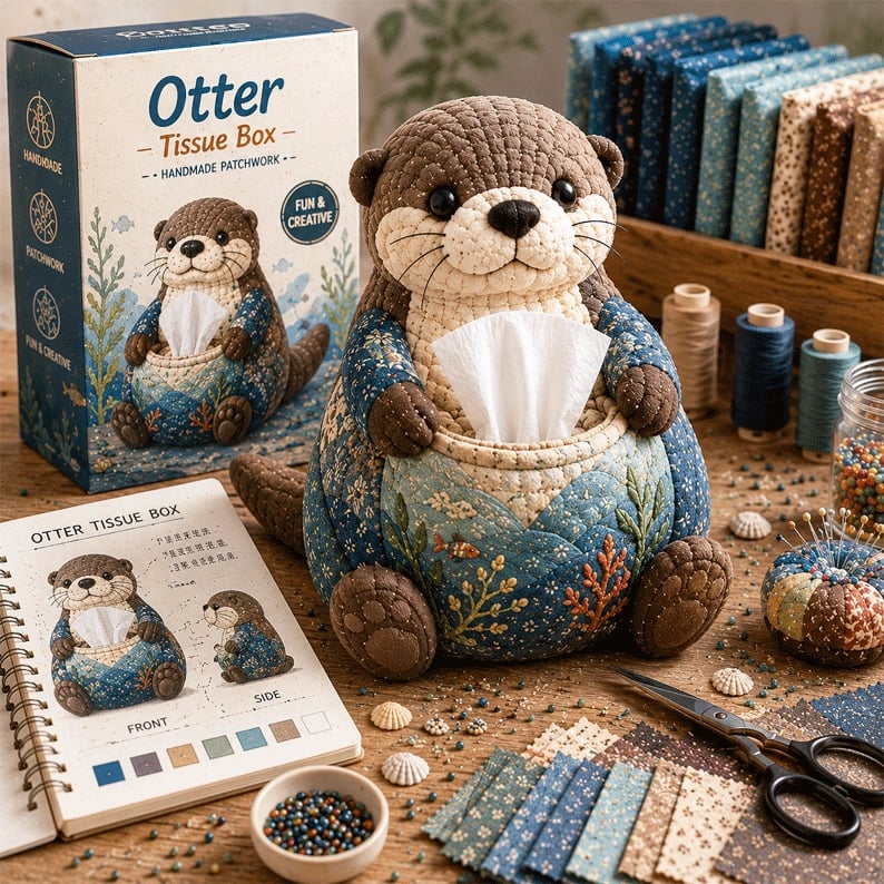⚡New Arrival🧵DIY Animal-Themed Patchwork-Style Tissue Box Kit