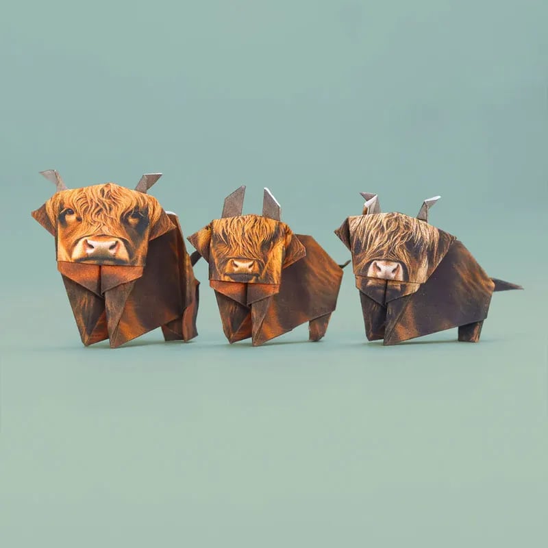 🎄💝DIY Paper Cats Origami Animal Handicraft Gift