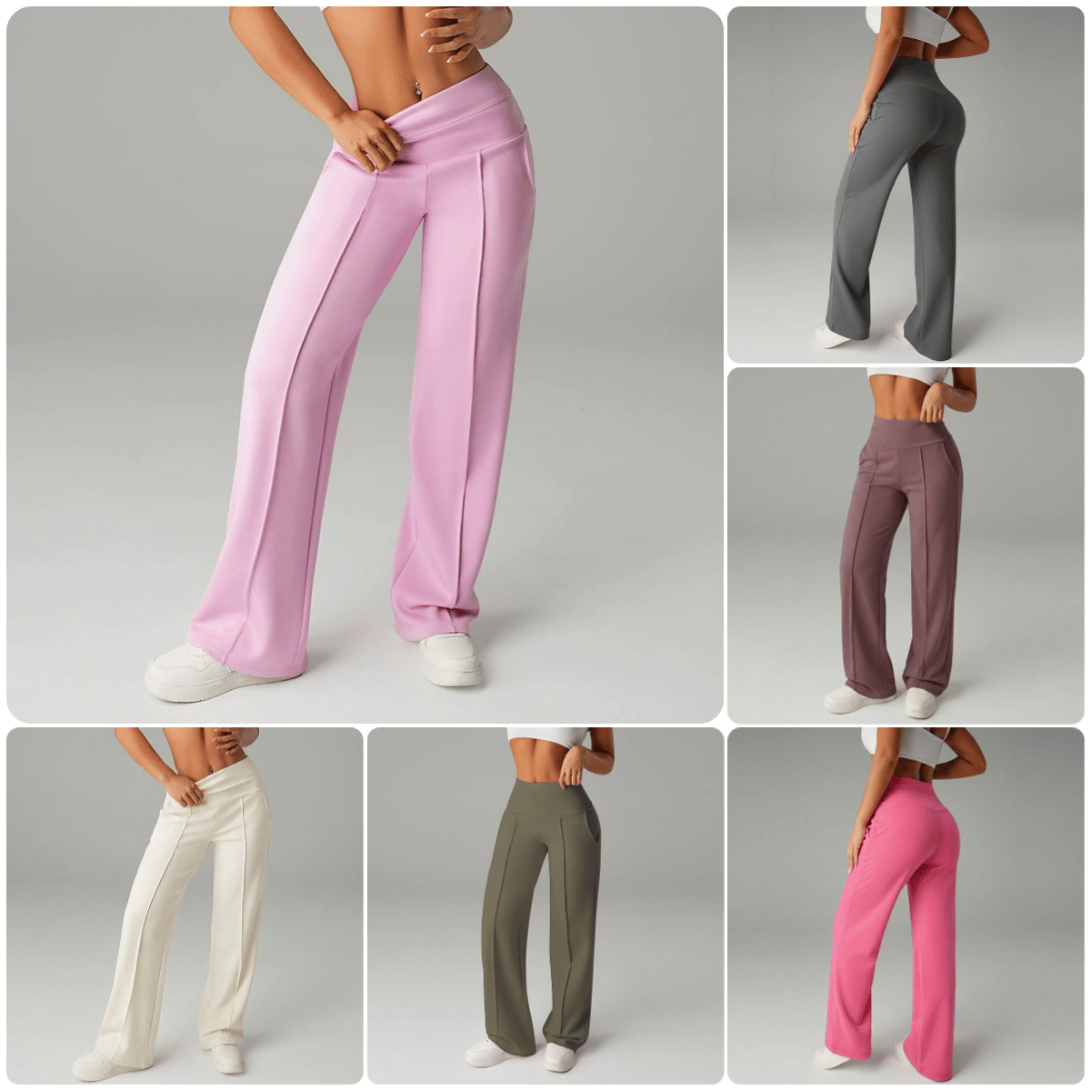 💕Women's Plain Loose Straight Leg Pants