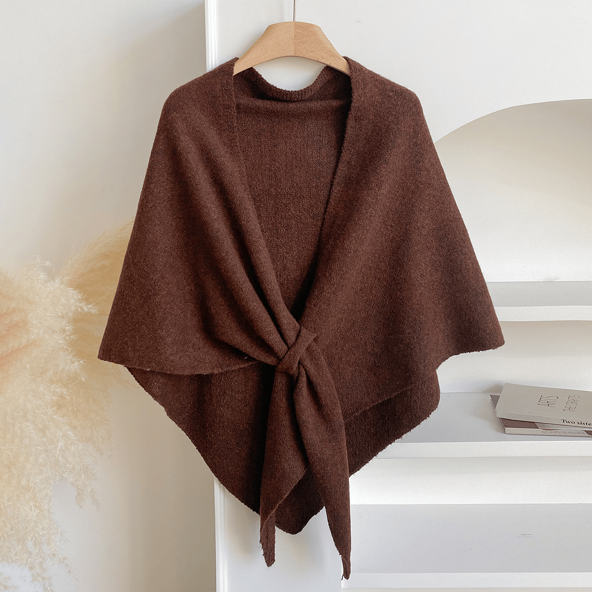 🏆Flash Sale⚡ 50K+ 💕Women's Solid Color Wool Blend Shawl☁️