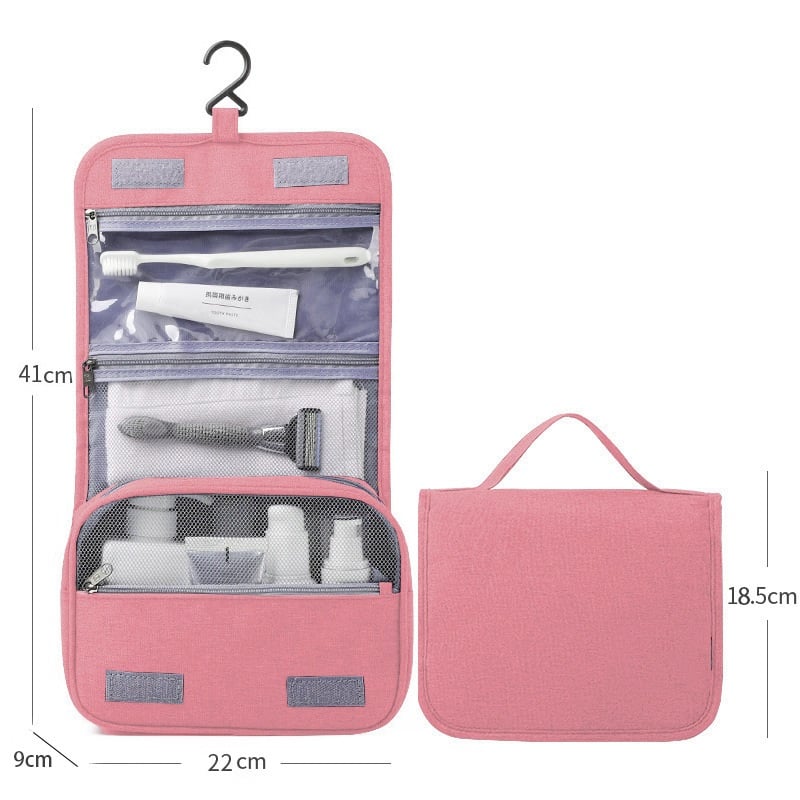 🔥 Toiletry Bag For Women With Hanging Hook