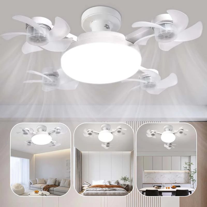 Remote-Controlled LED Ceiling Fan Light