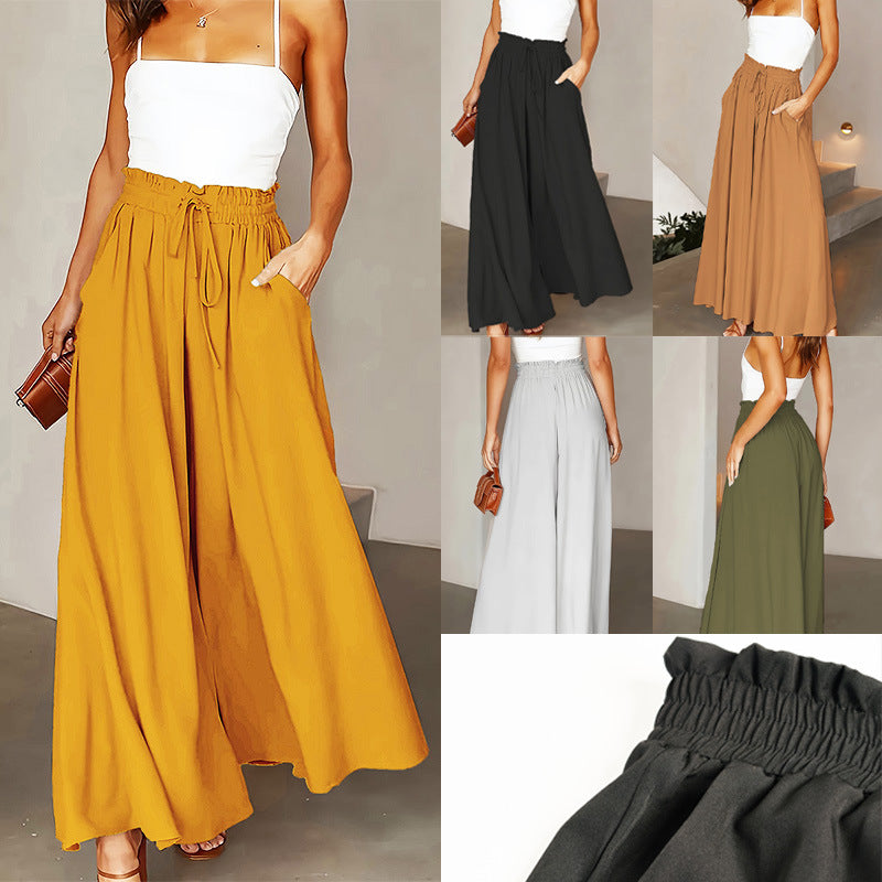 45% Off Women's High-Waisted Wide-Leg Pants
