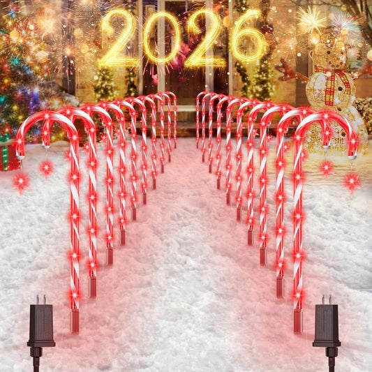 Solar Candy Cane Lights