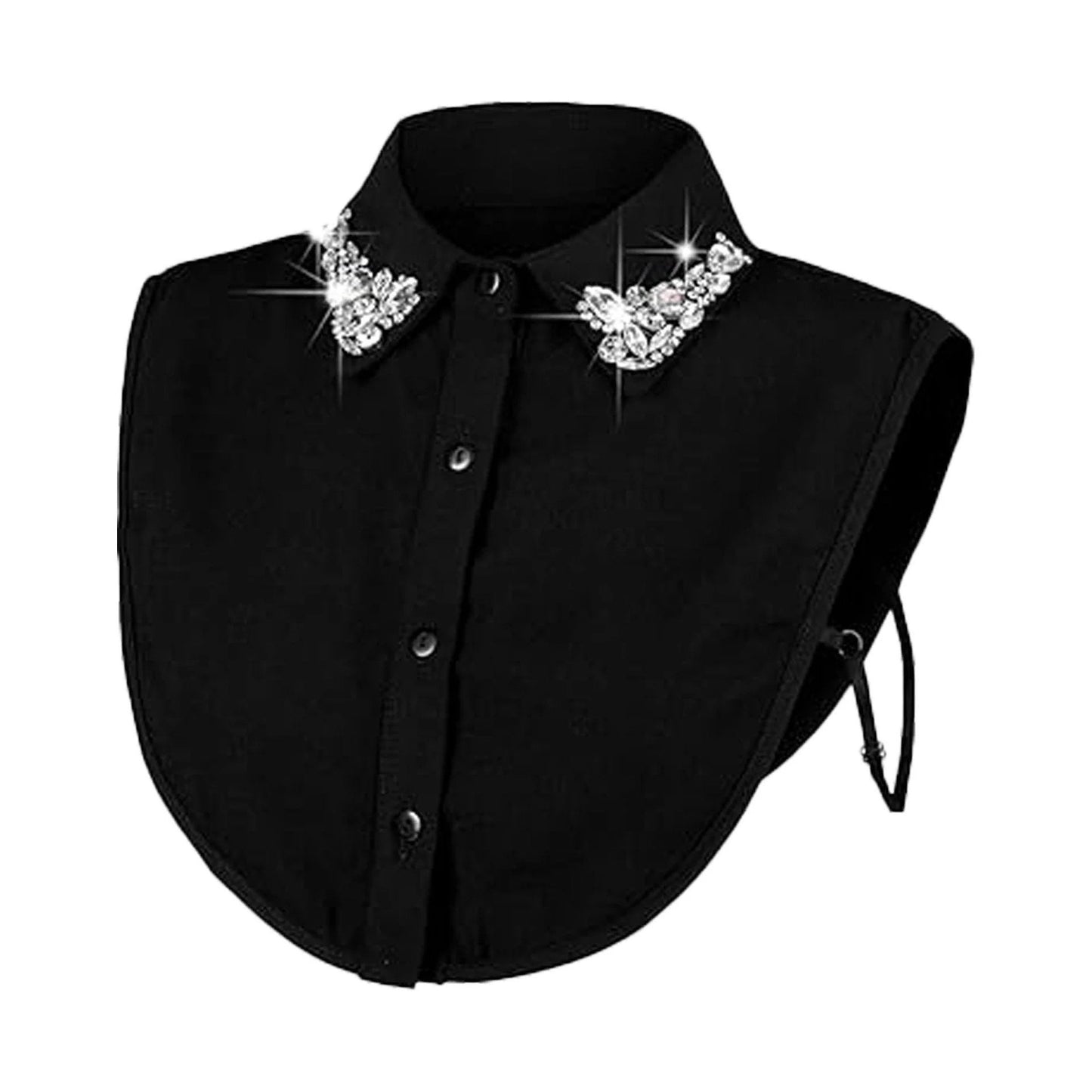 ✨Plaid Rhinestone Detachable Collar-- No More Ugly Sweaters!