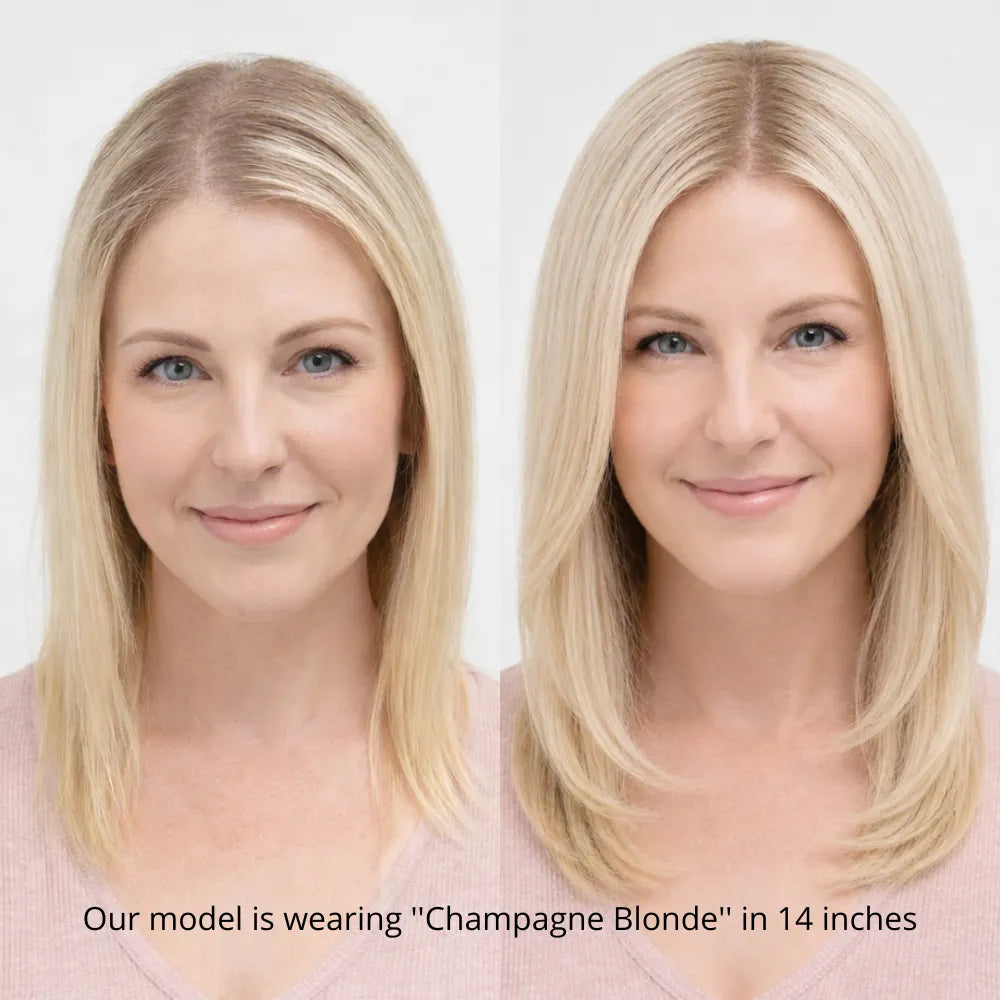 7" x 7.5" Premium Human Hair Topper