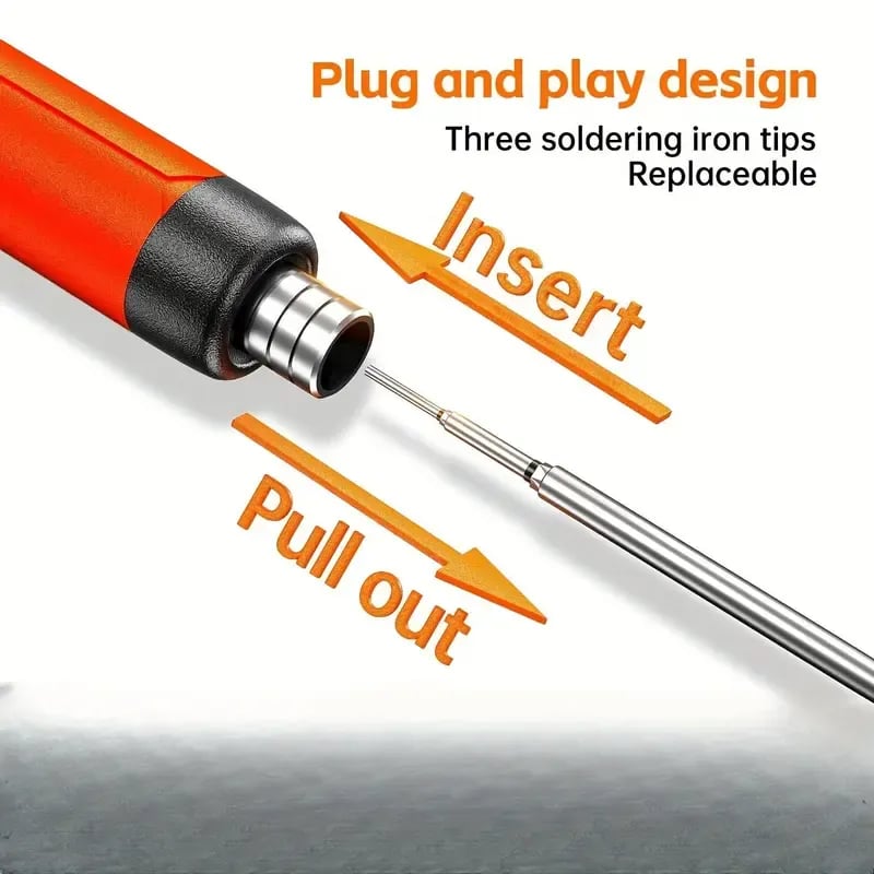 Portable USB Adjustable Temperature Soldering Iron Kit