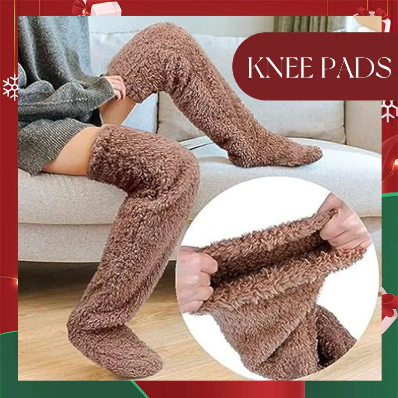 🏆Flash Sale⚡🏆#1 Best Seller ⏰ 💕Comfort Plush Fleece Knee Socks For Christmas❄️🎅