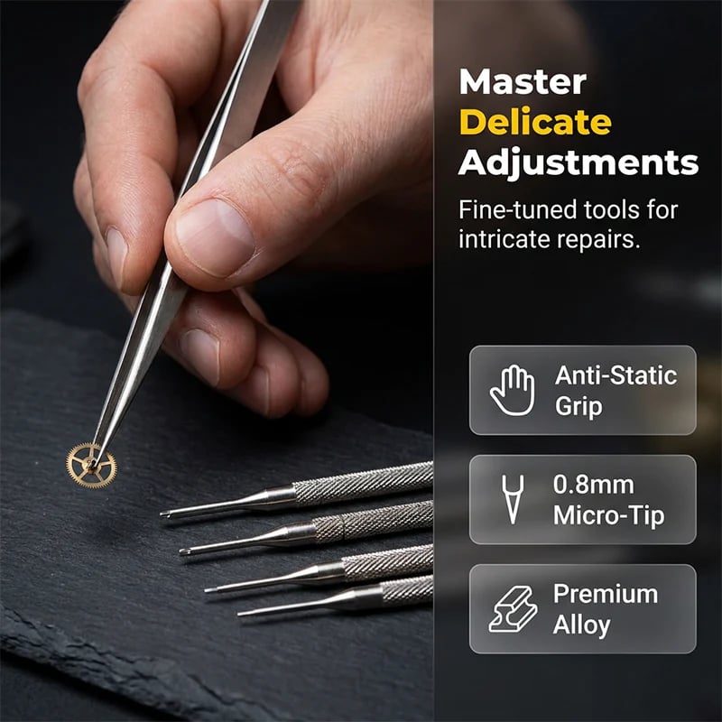 Complete 72-Piece Watch Repair Kit
