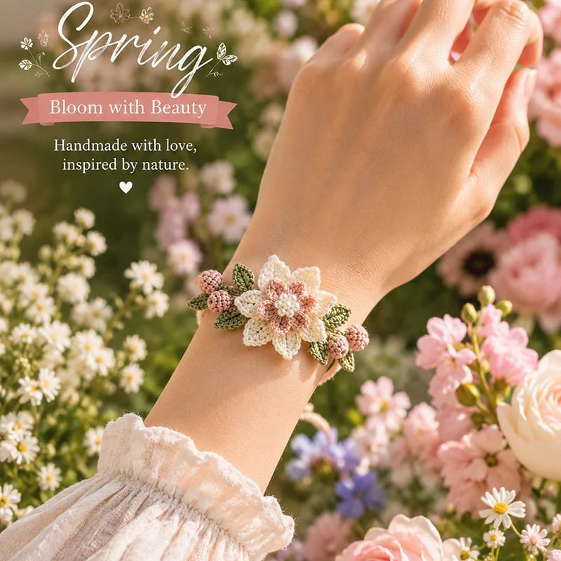 Nature-Inspired DIY Crochet Bracelet Kit