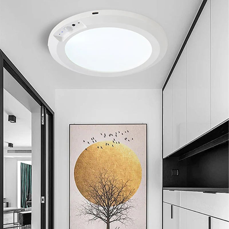 💡Rechargeable Motion Sensor Ceiling Light with Remote - Magnetic Wireless Ceiling Light Battery Powered