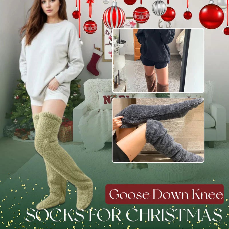 🏆Flash Sale⚡🏆#1 Best Seller ⏰ 💕Comfort Plush Fleece Knee Socks For Christmas❄️🎅