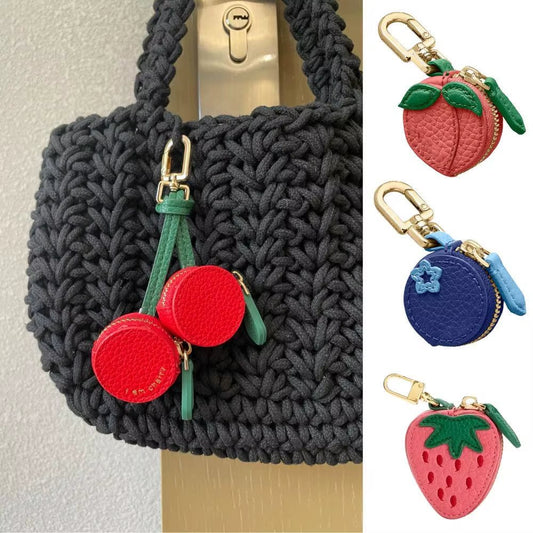 🍊Cute Fruit Coin Purse Bag Charm Airtag Accessories