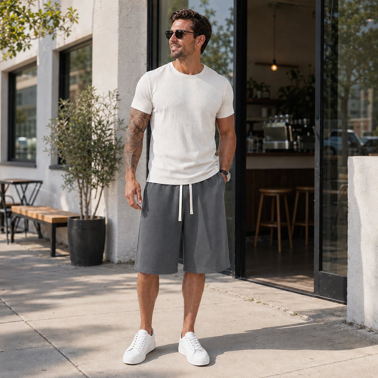 ⚡Hot Sales 49% OFF🔥Men’s Everyday Bermuda Shorts with Belt & Pockets